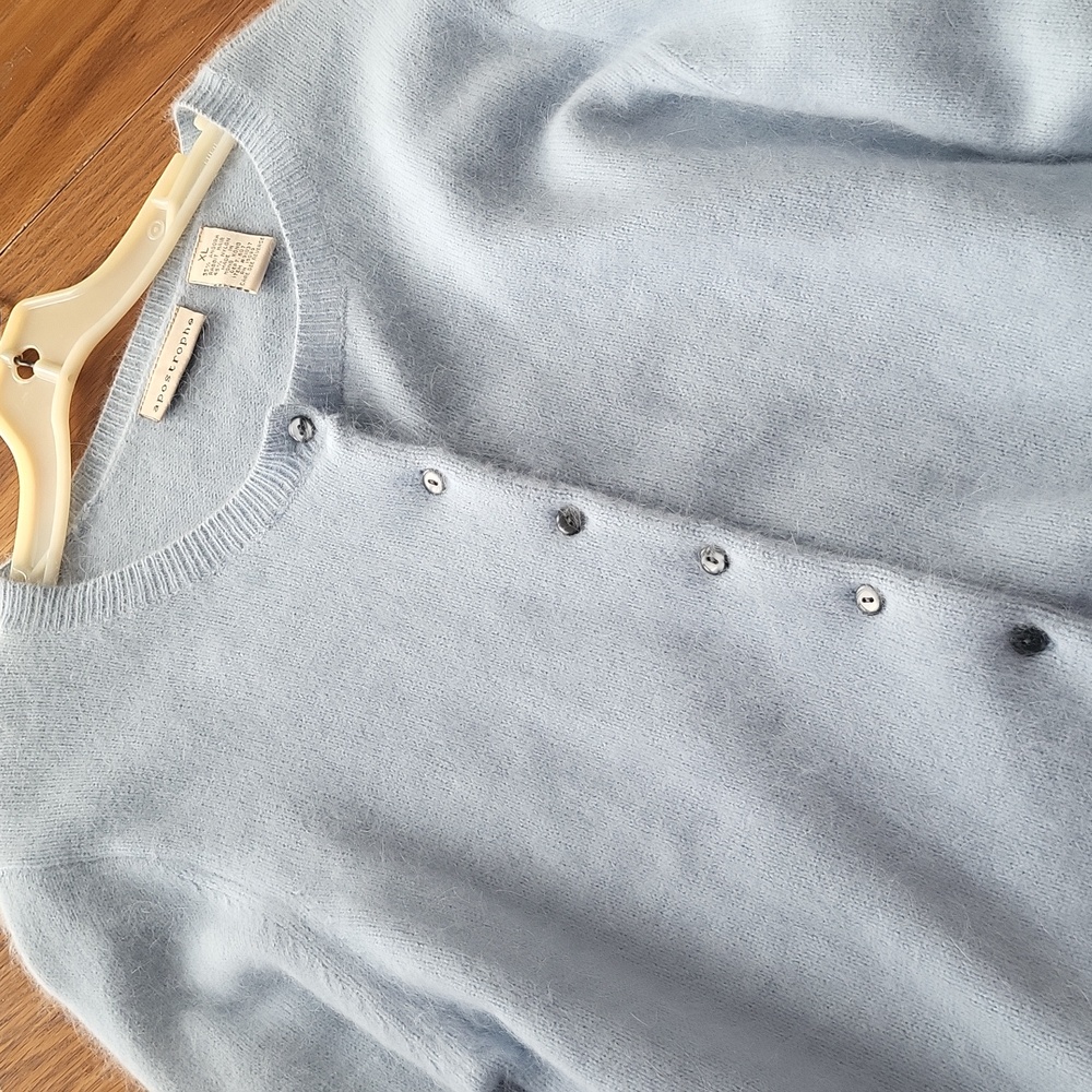Apostrophe Angora/ Rabbit Hair Sweater XL - Picture 4 of 4